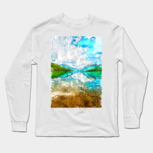 Two Medicine Lake USA. For Nature Lovers. Long Sleeve T-Shirt